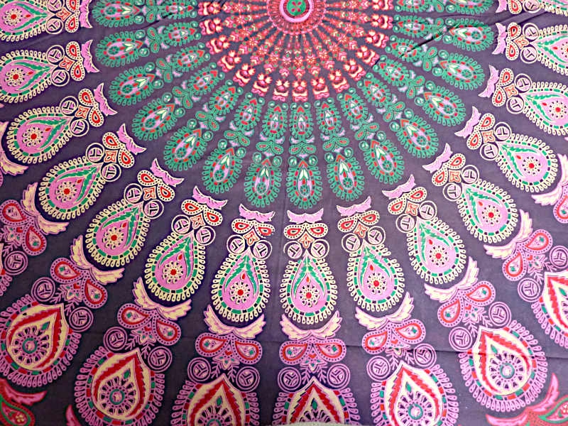 Prächtiger, großer Mandala Wandbehang Tagesdecke
